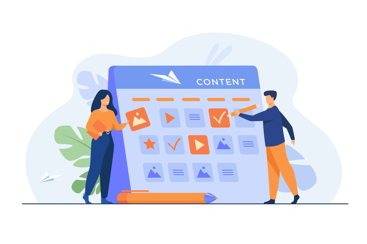 Happy SEO planning campaign for social media SEO Texter